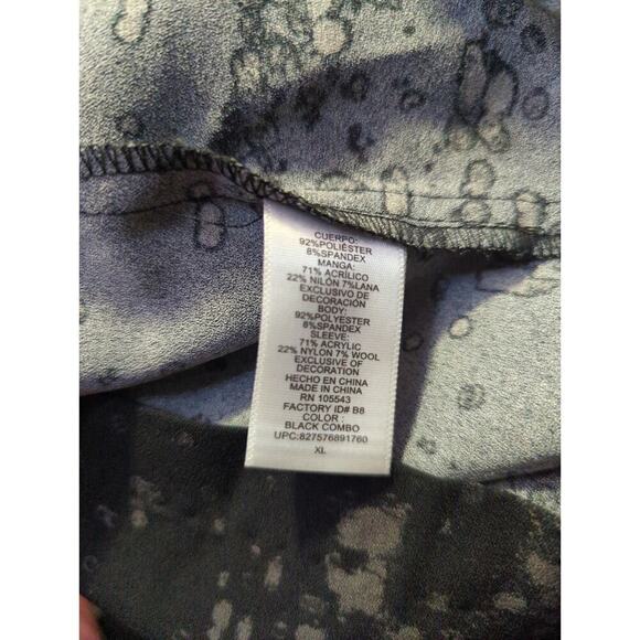 Elie Tahari For‎ Design Nation Dress Woman's XL Black Gray Zipper Accents Boxy - Picture 9 of 12